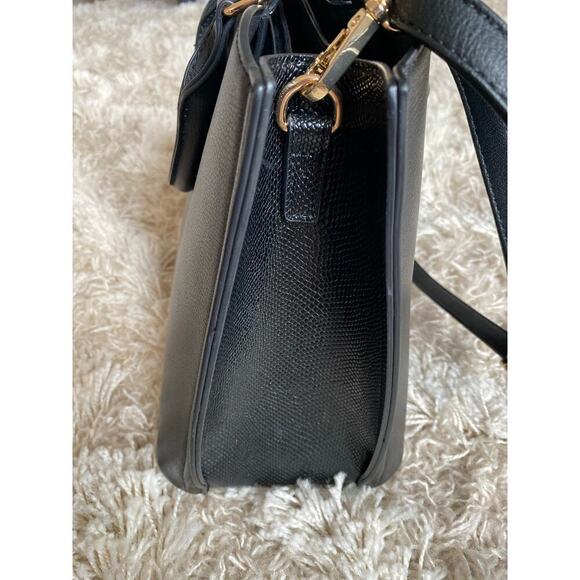 Luella Grey London Structured Tote Modern Gold Accent Old Money Quiet Luxury - Picture 4 of 11